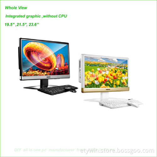 made in china factory OEM 19.5" widescreen desktop pc all-in-one PC